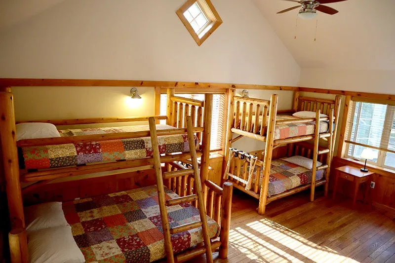 Rooms sleep up to 5 people