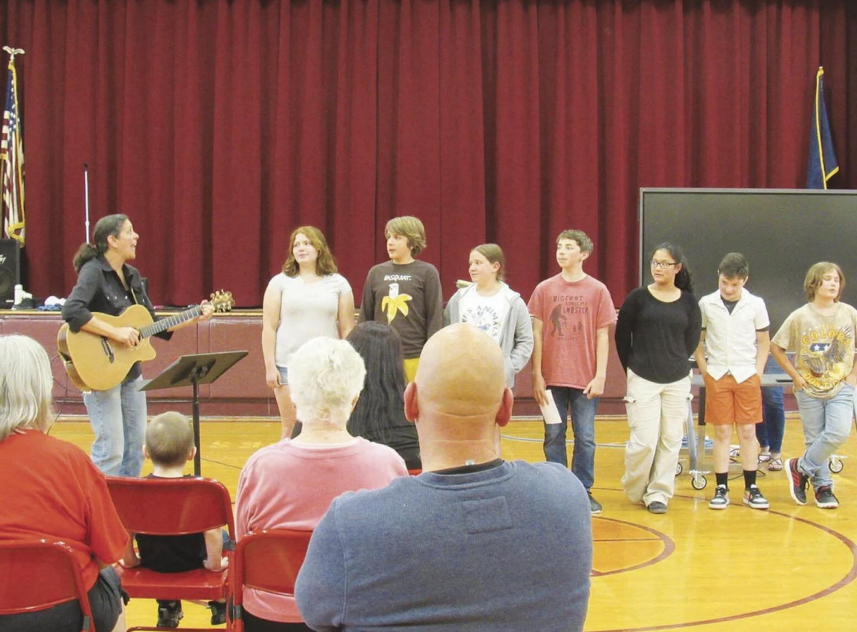 Andes Central School students debut original songs